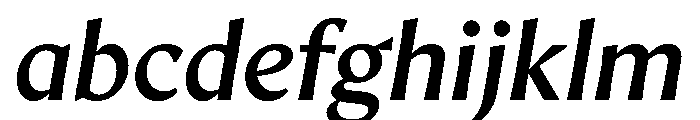 AvecText MediumItalic Instance FONT