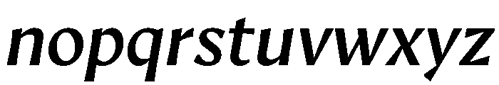 AvecText MediumItalic Instance Font LOWERCASE