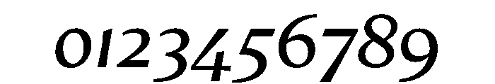 AvecText RegularItalic Instance Font OTHER CHARS