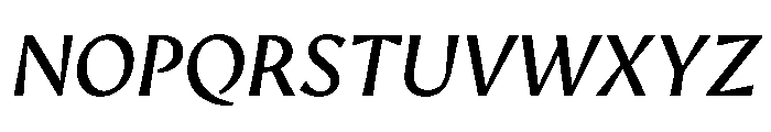 AvecText RegularItalic Instance Font UPPERCASE