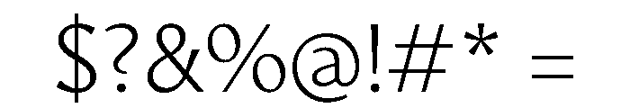AvecText Thin Instance Font OTHER CHARS
