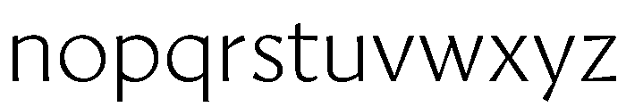 AvecText Thin Instance Font LOWERCASE