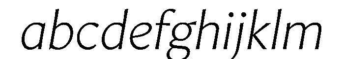 AvecText ThinItalic Instance FONT