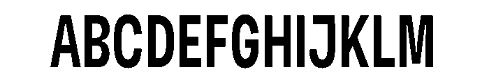 AvenueTRIAL BoldCondensed Font UPPERCASE