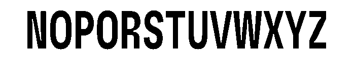 AvenueTRIAL BoldCondensed Font UPPERCASE