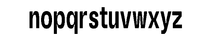 AvenueTRIAL BoldCondensed Font LOWERCASE