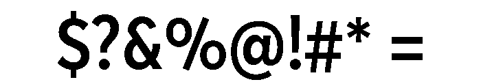 AvertaPENarrow Semibold Font OTHER CHARS