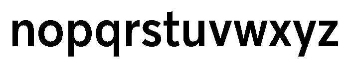 AvertaPENarrow Semibold Font LOWERCASE