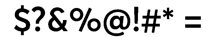 AvertaPENormal Semibold Font OTHER CHARS