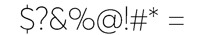 AvertaPENormal Thin Font OTHER CHARS