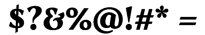 AvonaSerif Black Instance Font OTHER CHARS