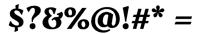 AvonaSerif Black Font OTHER CHARS