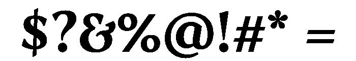 AvonaSerif Bold Instance Font OTHER CHARS