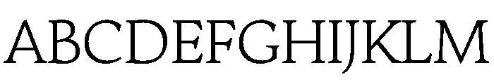 AvonaSerif Light Font UPPERCASE