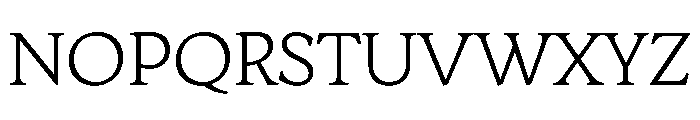 AvonaSerif Light Font UPPERCASE