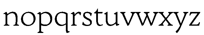 AvonaSerif Light Font LOWERCASE
