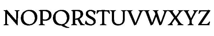 AvonaSerif Medium Instance Font UPPERCASE