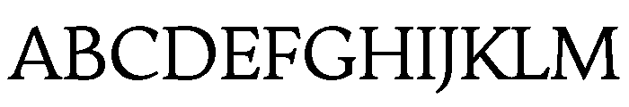 AvonaSerif Regular Font UPPERCASE