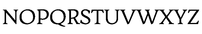 AvonaSerif Regular Font UPPERCASE