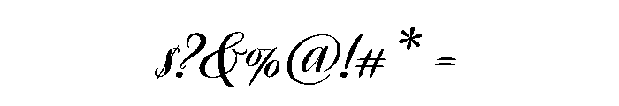 Avalon Bold Font OTHER CHARS