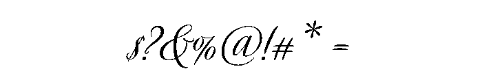 Avalon Medium Font OTHER CHARS