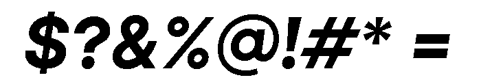 Aventa Black Italic Font OTHER CHARS