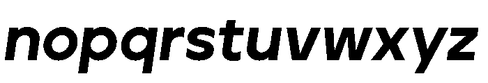 Aventa Black Italic Font LOWERCASE