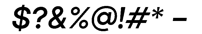 Aventa Bold Italic Font OTHER CHARS