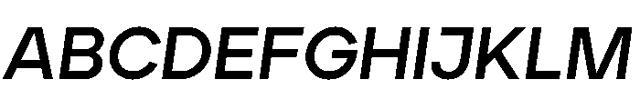 Aventa Bold Italic Font UPPERCASE