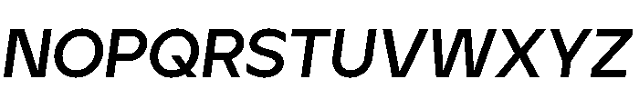 Aventa Bold Italic Font UPPERCASE