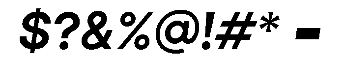 Aventa Extra Bold Italic Font OTHER CHARS