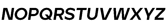 Aventa Extra Bold Italic Font UPPERCASE