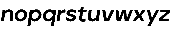 Aventa Extra Bold Italic Font LOWERCASE