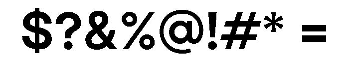 Aventa Extra Bold Font OTHER CHARS