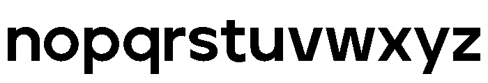 Aventa Extra Bold Font LOWERCASE