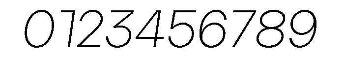 Aventa Extra Light Italic Font OTHER CHARS