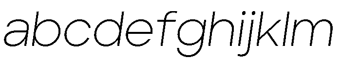 Aventa Extra Light Italic FONT