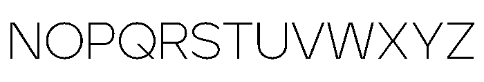 Aventa Extra Light Font UPPERCASE