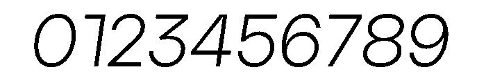 Aventa Light Italic Font OTHER CHARS
