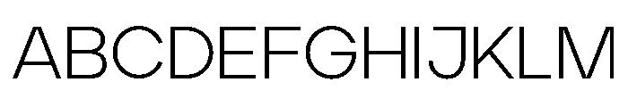 Aventa Light Font UPPERCASE
