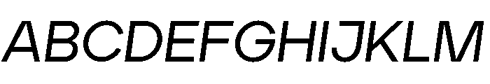Aventa Medium Italic Font UPPERCASE