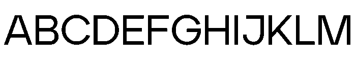 Aventa Medium Font UPPERCASE