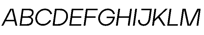 Aventa Regular Italic Font UPPERCASE