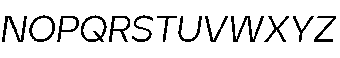 Aventa Regular Italic Font UPPERCASE