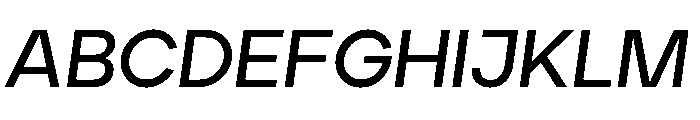 Aventa Semi Bold Italic Font UPPERCASE