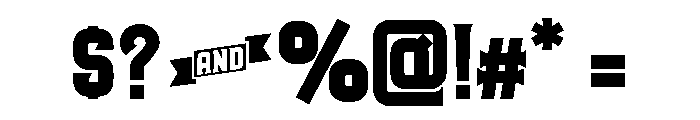 Aviator Bold Font OTHER CHARS