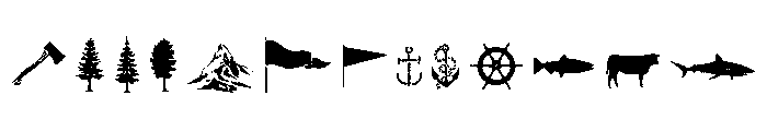 Aviator Elements Font UPPERCASE