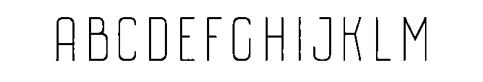 Aviator Inline Font UPPERCASE