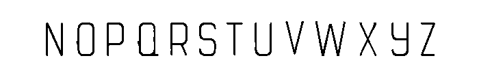 Aviator Inline Font LOWERCASE