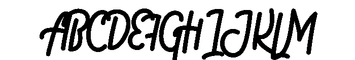 Aviator Script Regular Font UPPERCASE